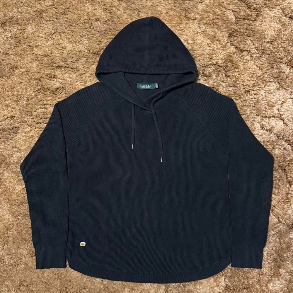 Vintage Lauren Ralph Lauren Womens Hoodie Black Large